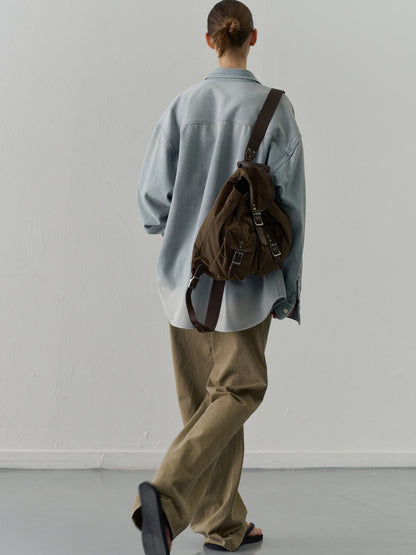 Out-Pocket Denim Shirt_light indigo