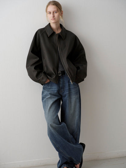 Wide Tapered Denim_Vintage Washing