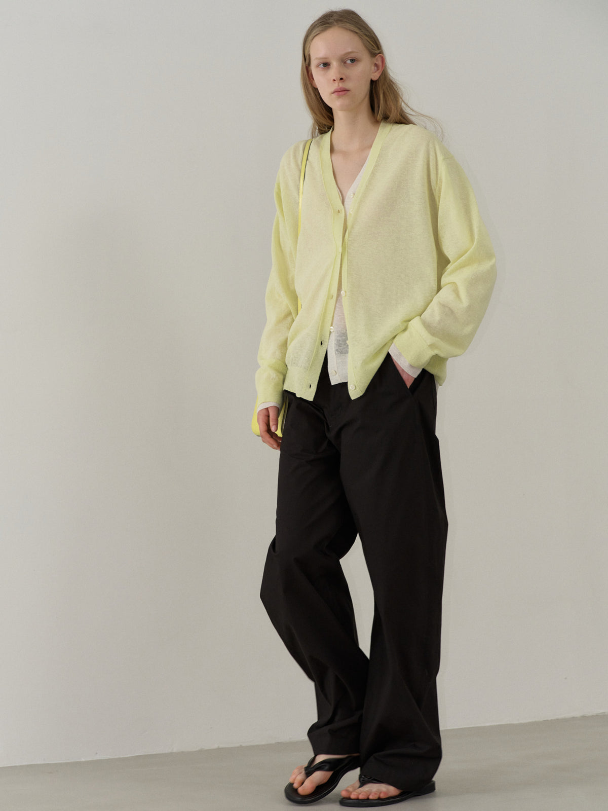 Round Curved Pants_black