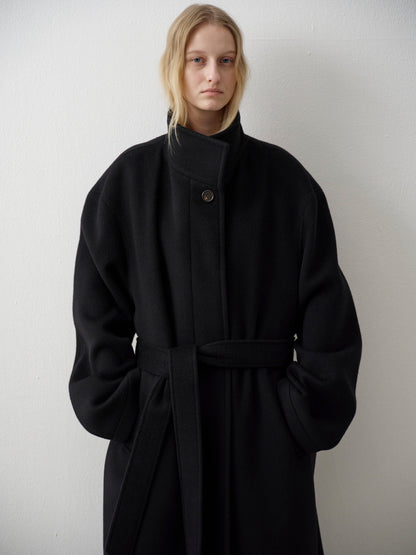 Cashmere High-neck Coat_black