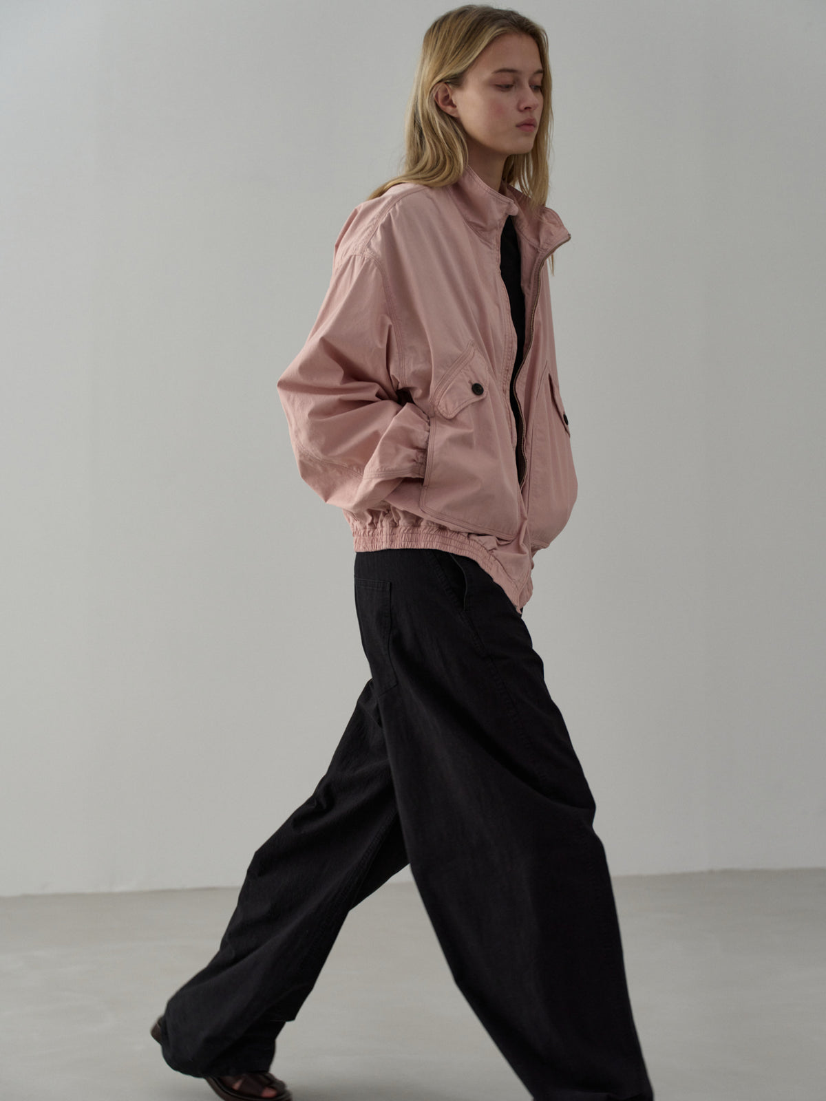 Washed Cotton Blouson_pink