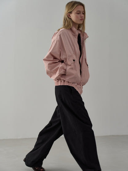 Washed Cotton Blouson_pink