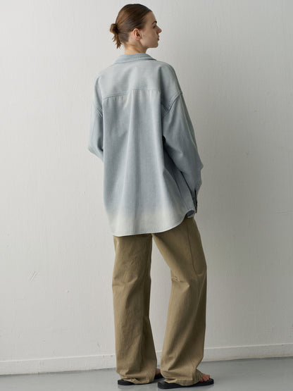Out-Pocket Denim Shirt_light indigo