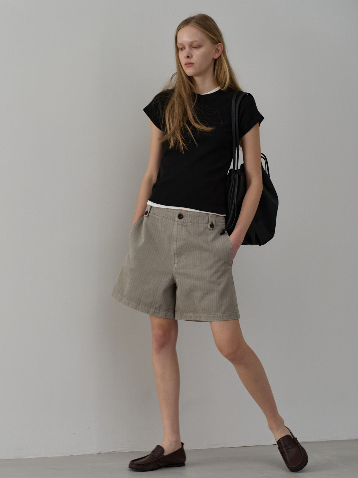 Leather Pull Bag_black