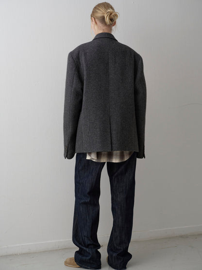 Alpaca 3-Button Jacket_charcoal