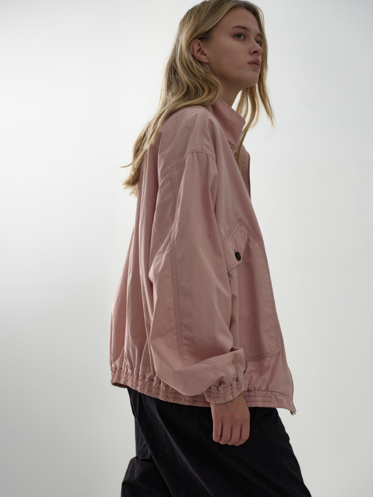 Washed Cotton Blouson_pink
