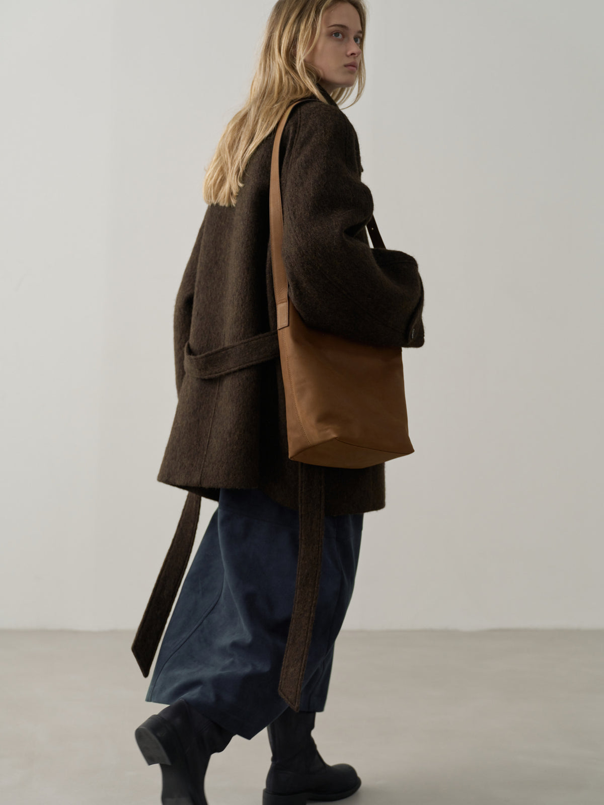 Antique Shepherd Bag_olive brown