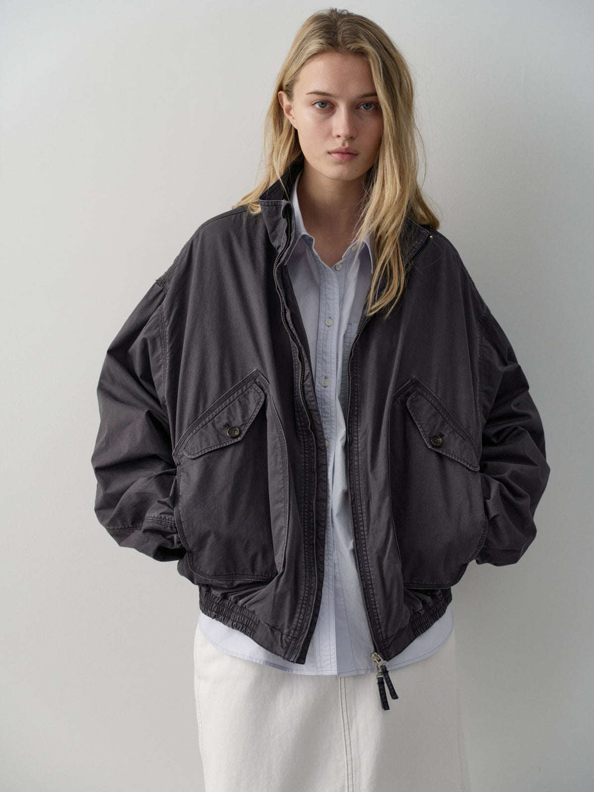 [11/23 Pre-order] Washed Cotton Shirt_sky