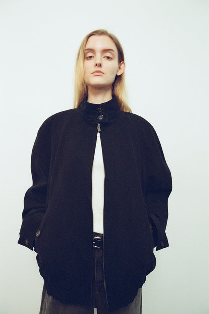 Oversized Fit Cotton Blouson_black