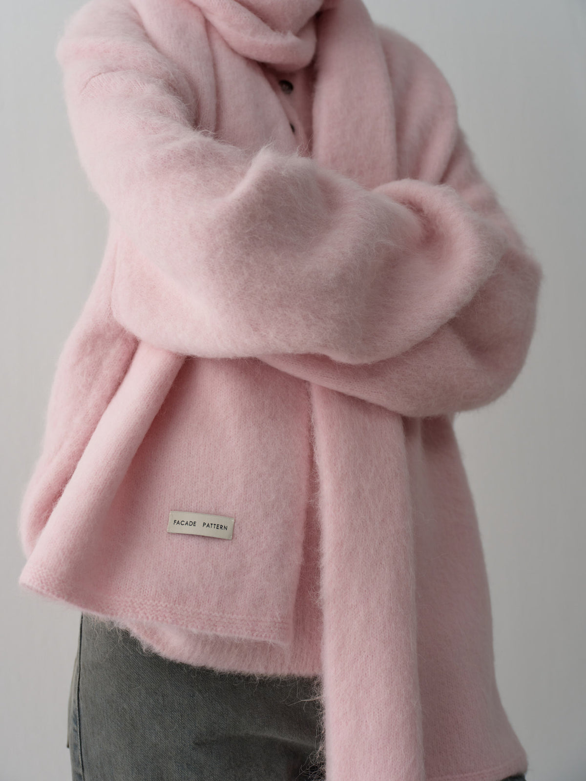 Alpaca Henley Neck Sweater_pink