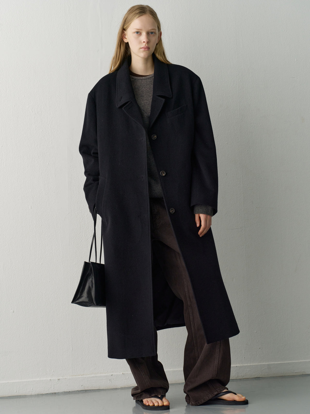 Classic Wool Single Coat_Black