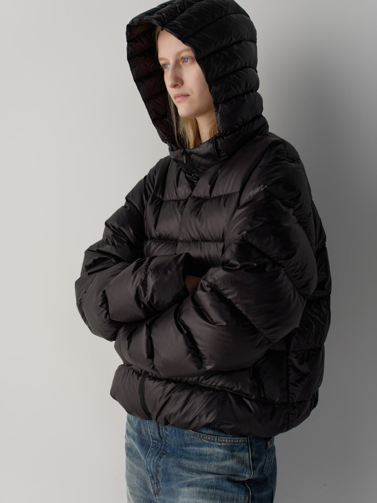 Airy Goose Down Jacket_black