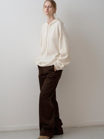 Cashmere Hooded Pullover_ivory