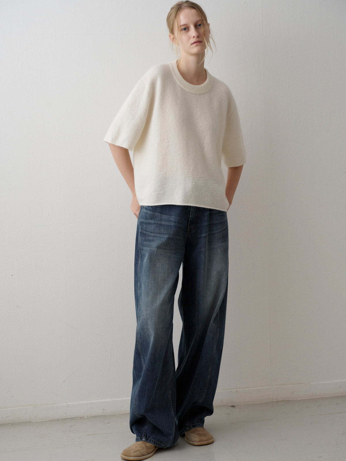 Wide Tapered Denim_Vintage Washing