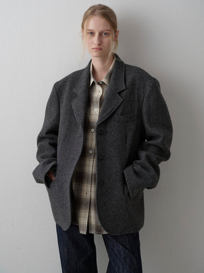 Alpaca 3-Button Jacket_charcoal