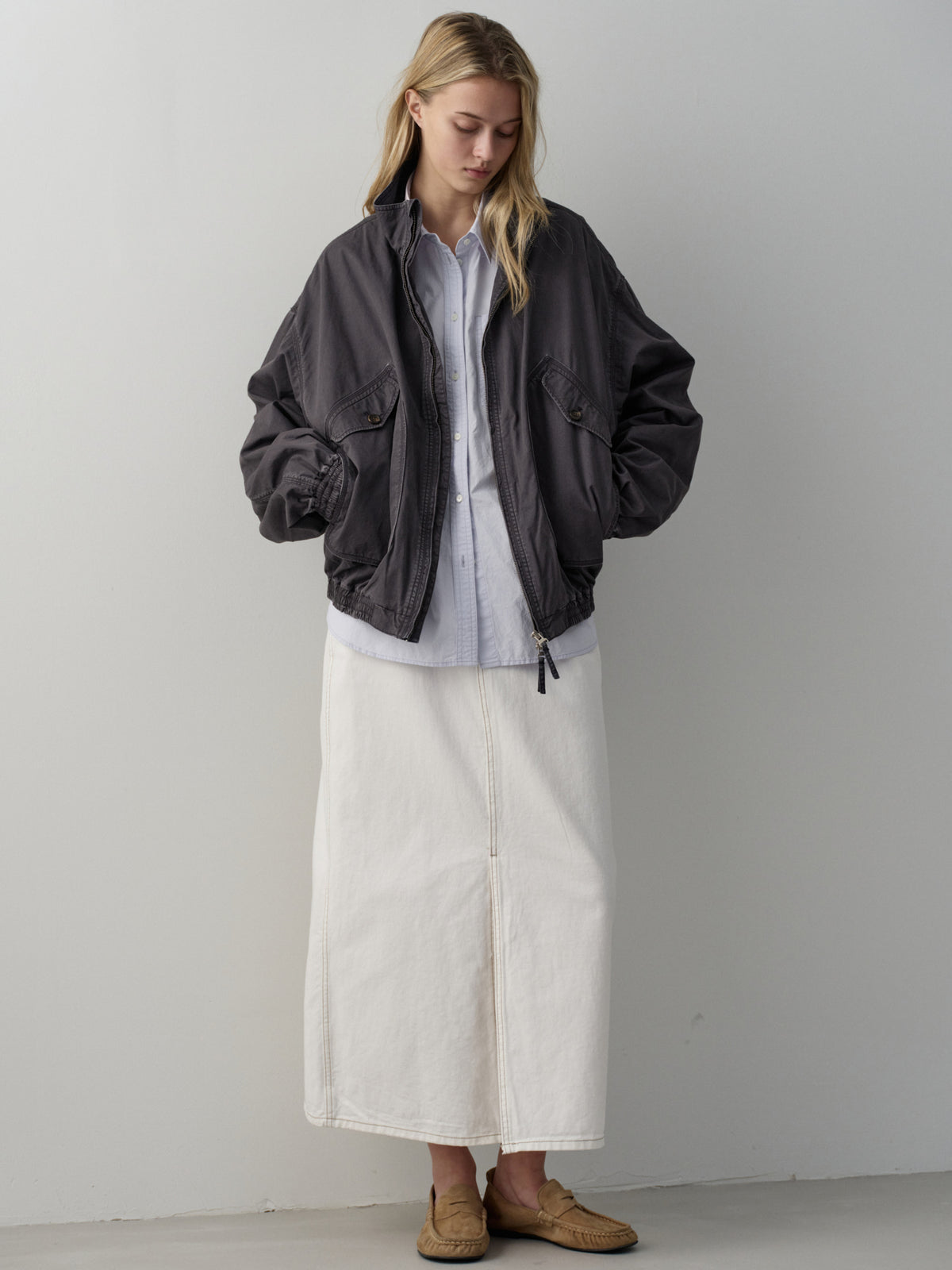[11/23 Pre-order] Washed Cotton Shirt_sky