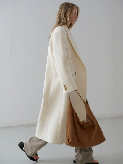 Cashmere double coat_ivory