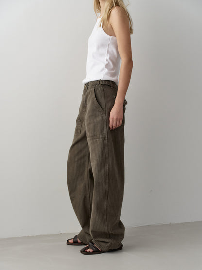 Denim Round Work Pants_khaki