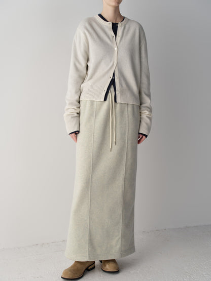 Wool Fleece Banding Skirt_oatmeal