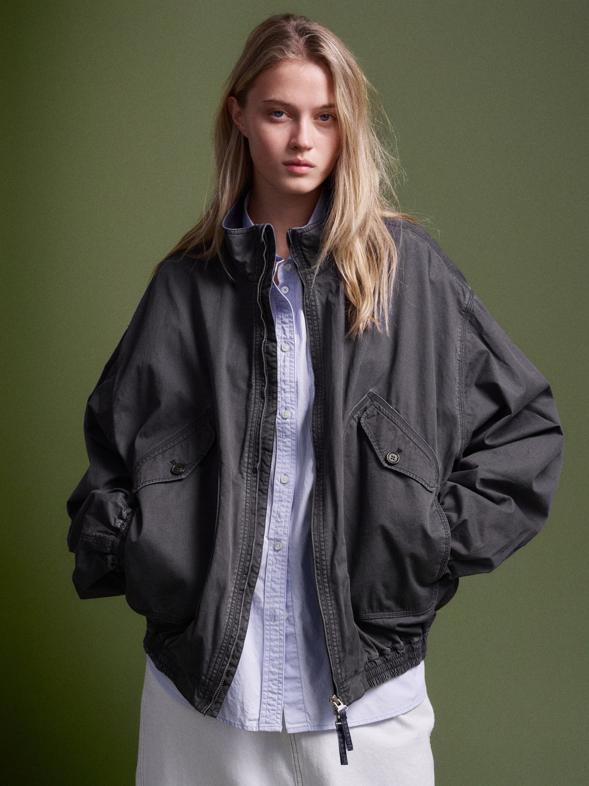 [11/23 Pre-order] Washed Cotton Shirt_sky