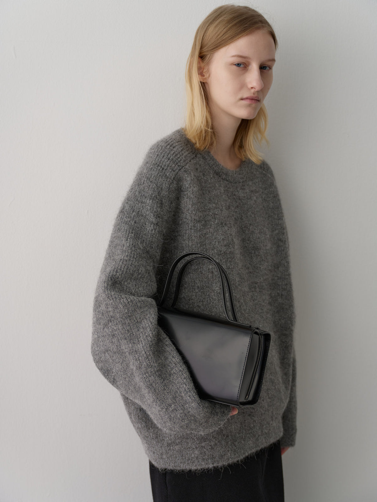 Alpaca Pullover Sweater_charcoal