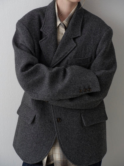 Alpaca 3-Button Jacket_charcoal