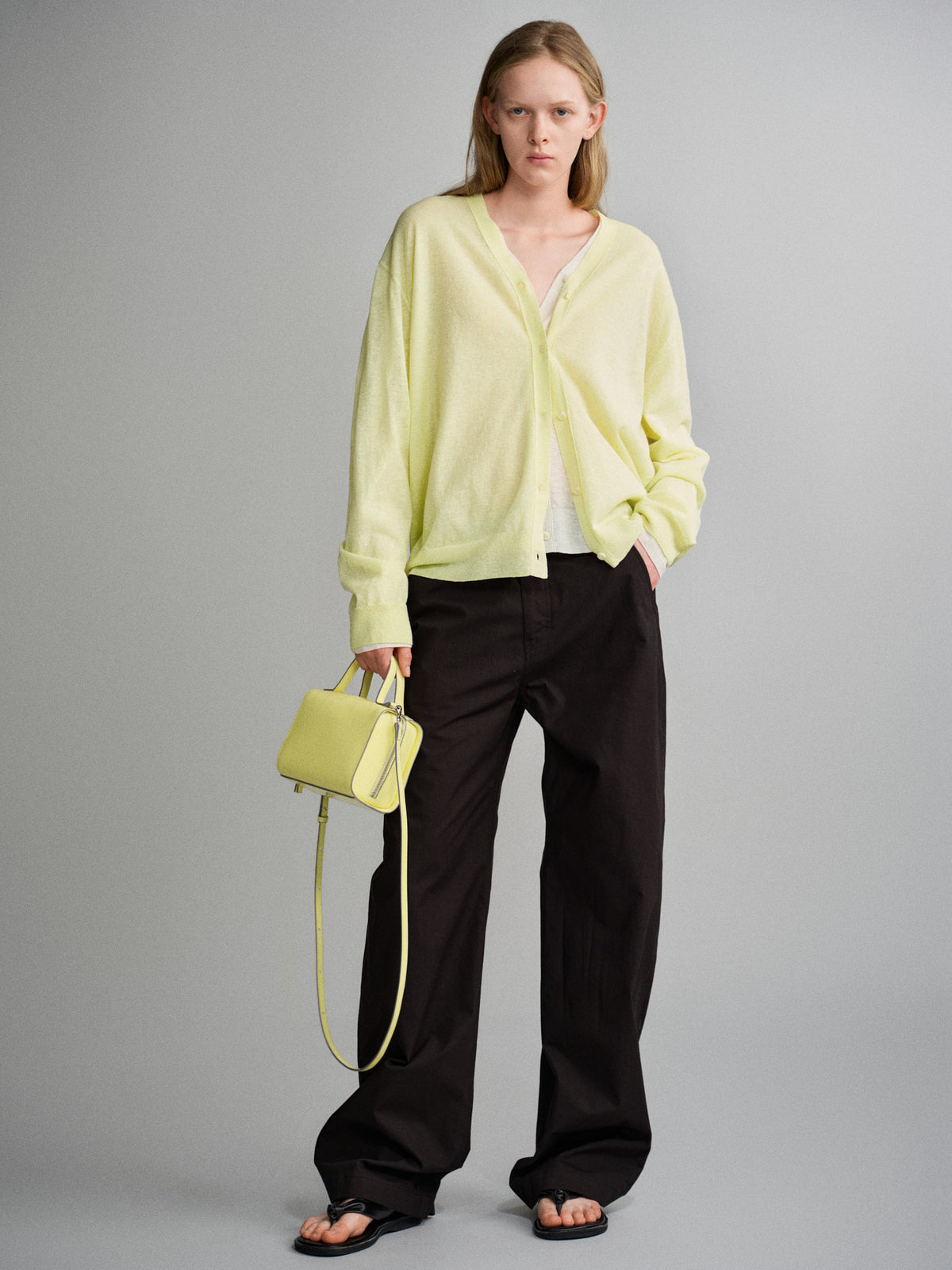 Round Curved Pants_black