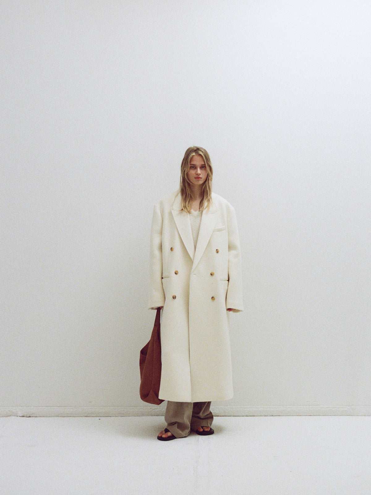 Cashmere double coat_ivory