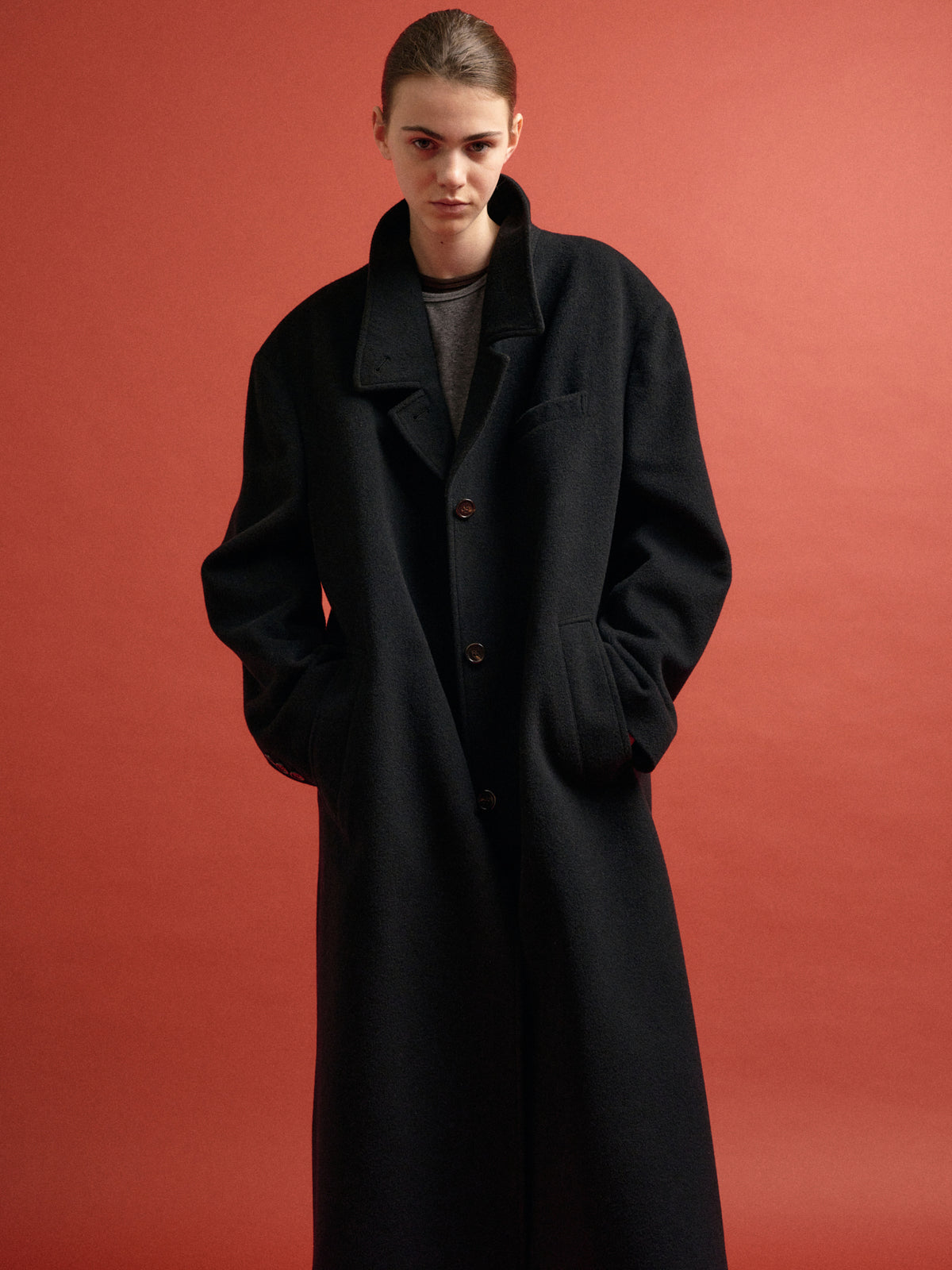Classic Wool Single Coat_Black