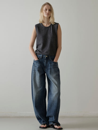 Wide Tapered Denim_Vintage Washing