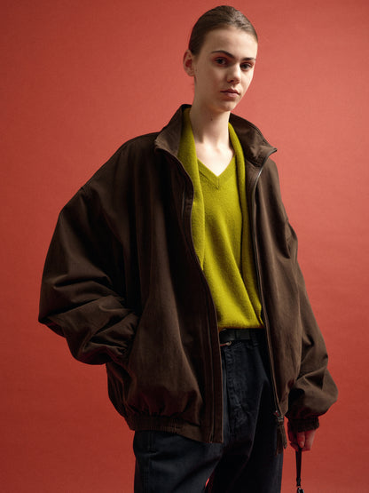 [11/3 Pre-order] Peached Cotton Blouson_brown