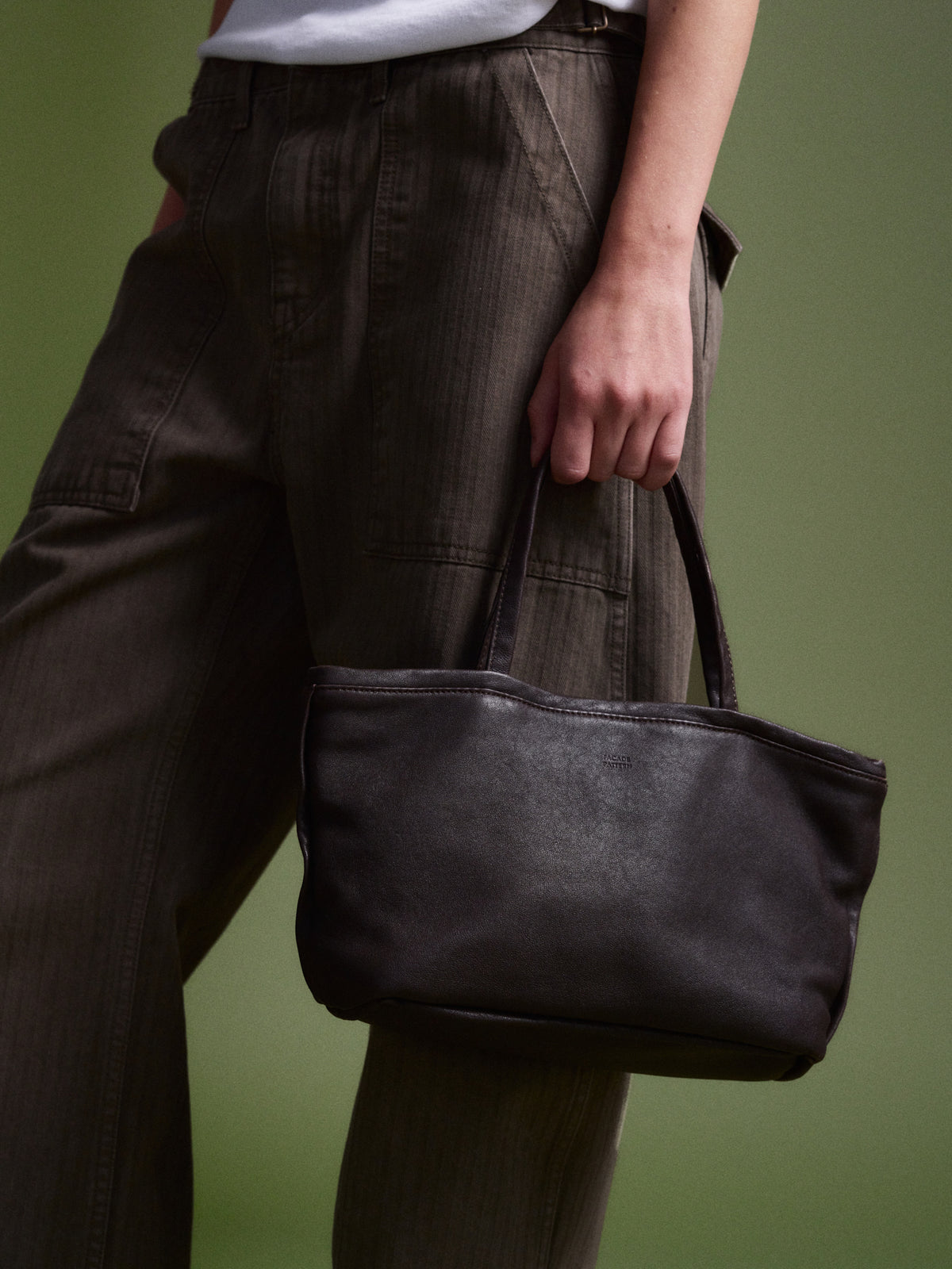 Breeze Tote Washed Leather Bag_chocolate