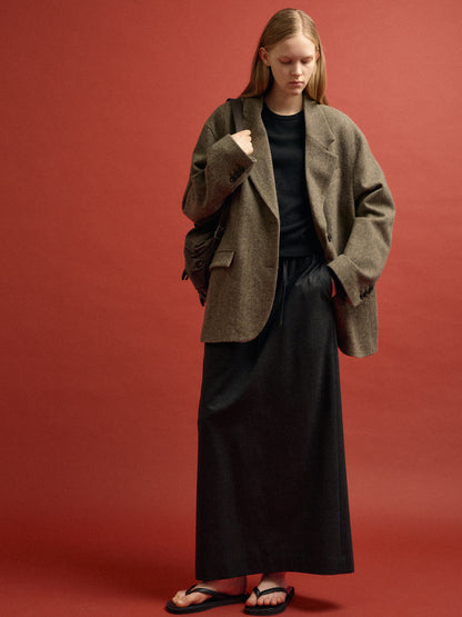 Shetland Wool Jacket_multi brown