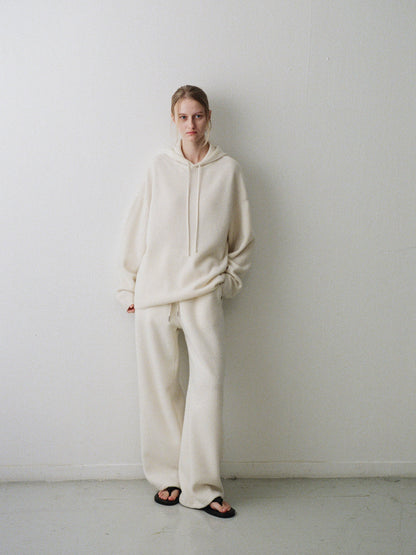 Cashmere Hooded Pullover_ivory