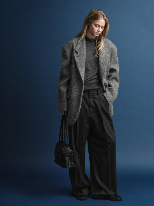 Alpaca Blazer Coat_grey