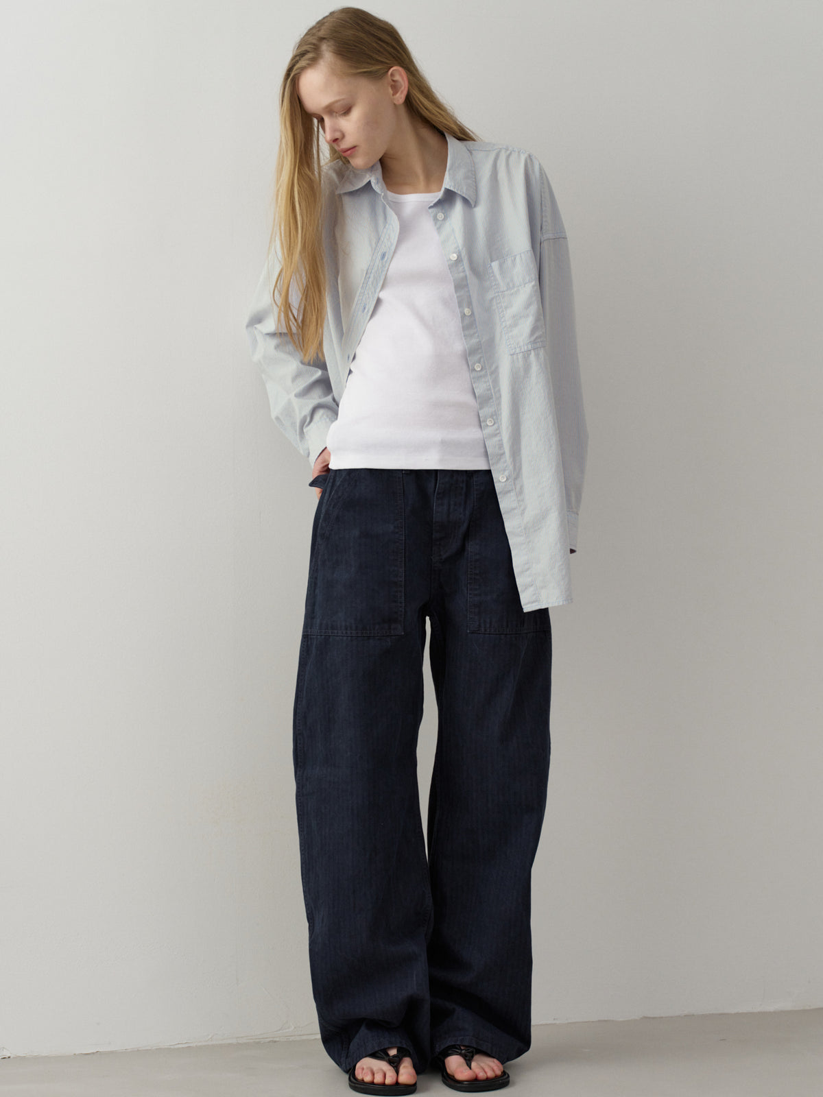 Denim Round Work Pants_vintage midnight