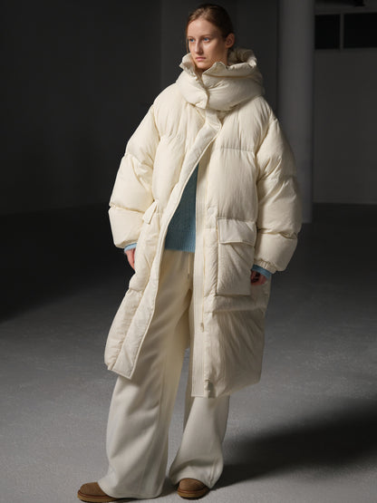 Wool Fleece Banding Pants_ivory