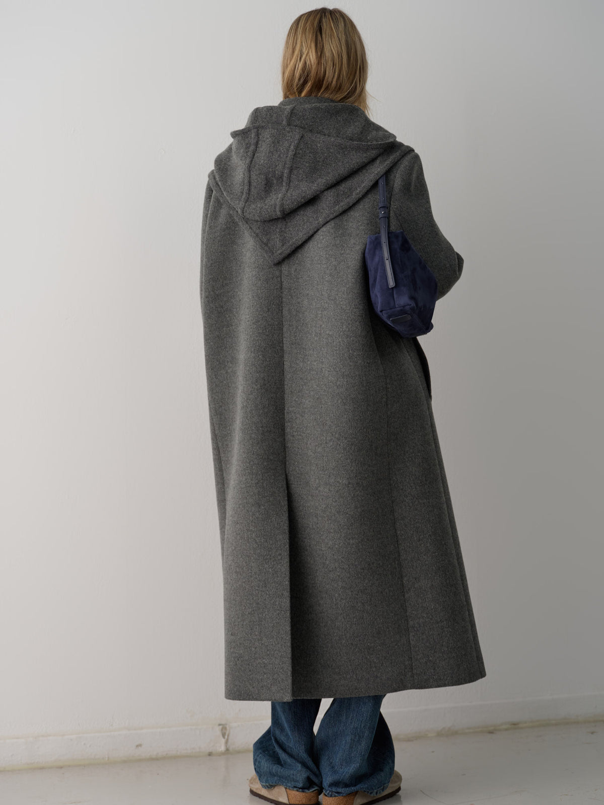 Cashmere Straight Mac Coat_charcoal