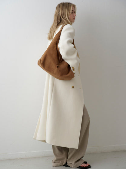 Cashmere double coat_ivory