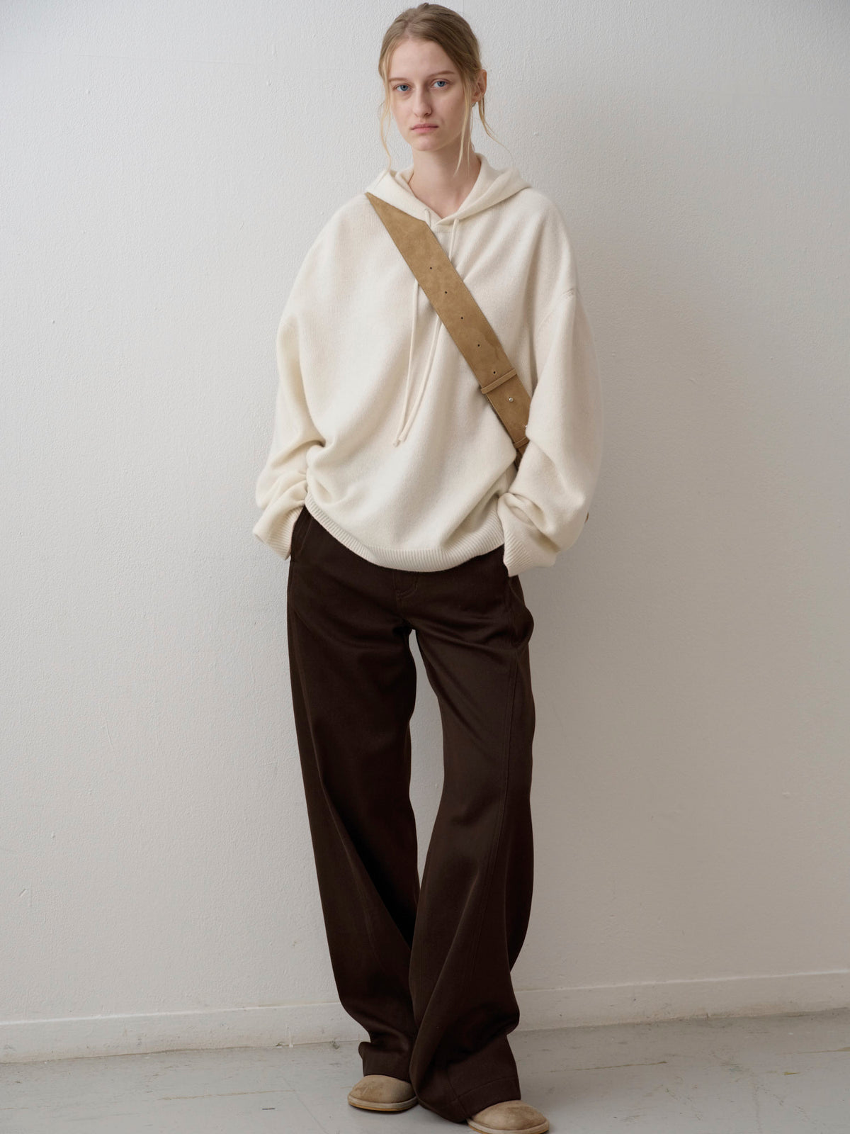 Cashmere Hooded Pullover_ivory