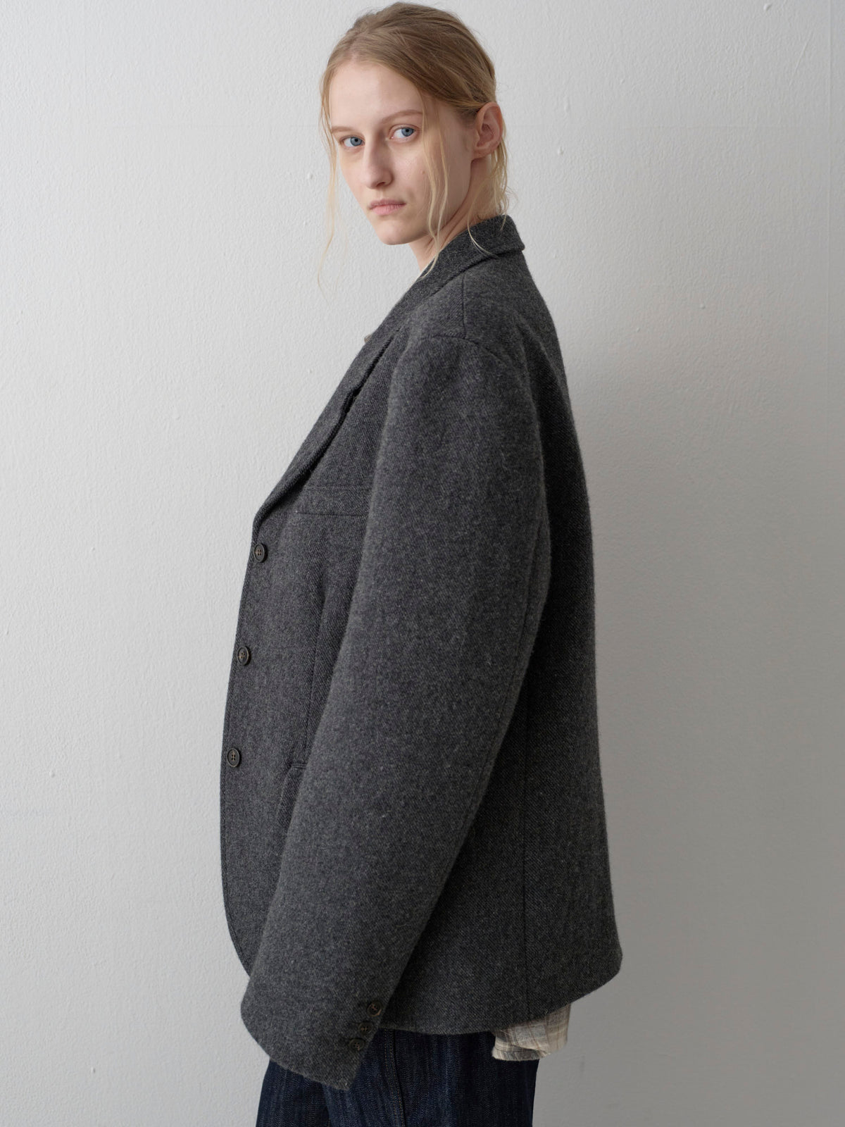 Alpaca 3-Button Jacket_charcoal