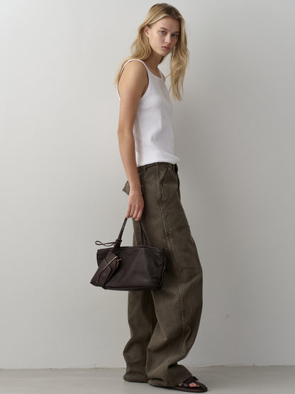 Denim Round Work Pants_khaki