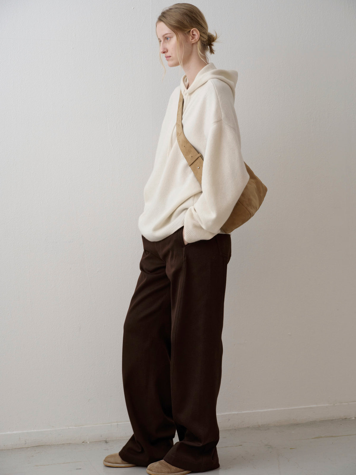Cashmere Hooded Pullover_ivory