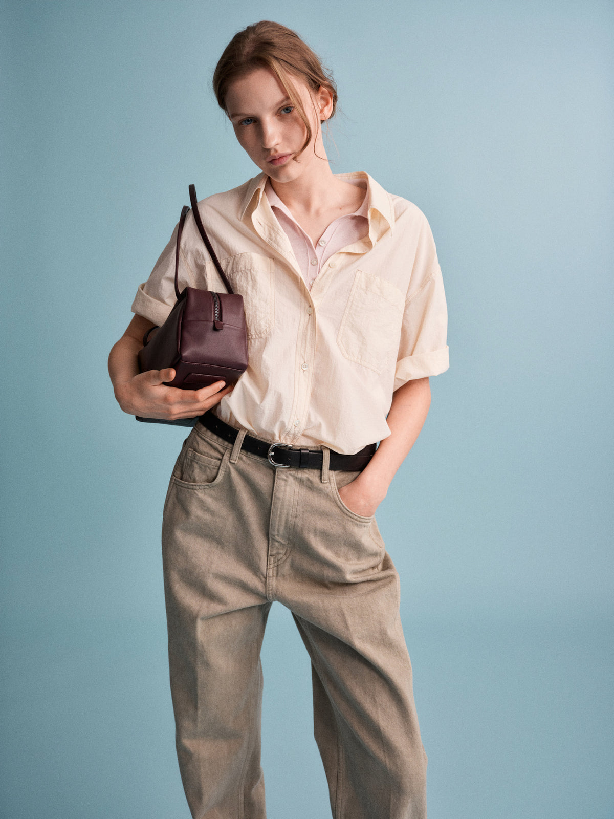 Rincon Shoulder Bag_cherry wood