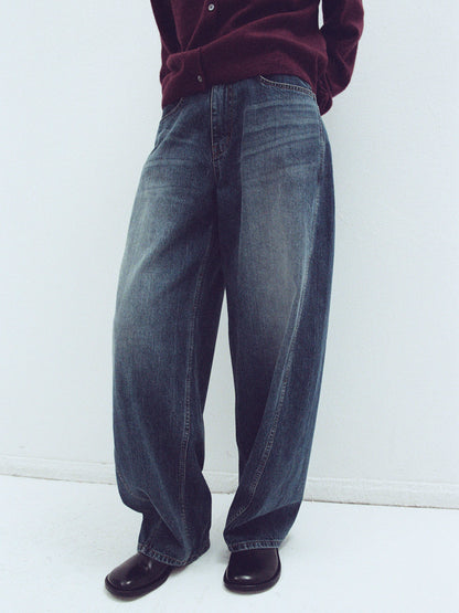 Wide Tapered Denim_Vintage Washing