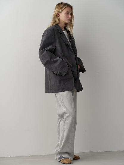High-Waist Straight Jeans_light grey