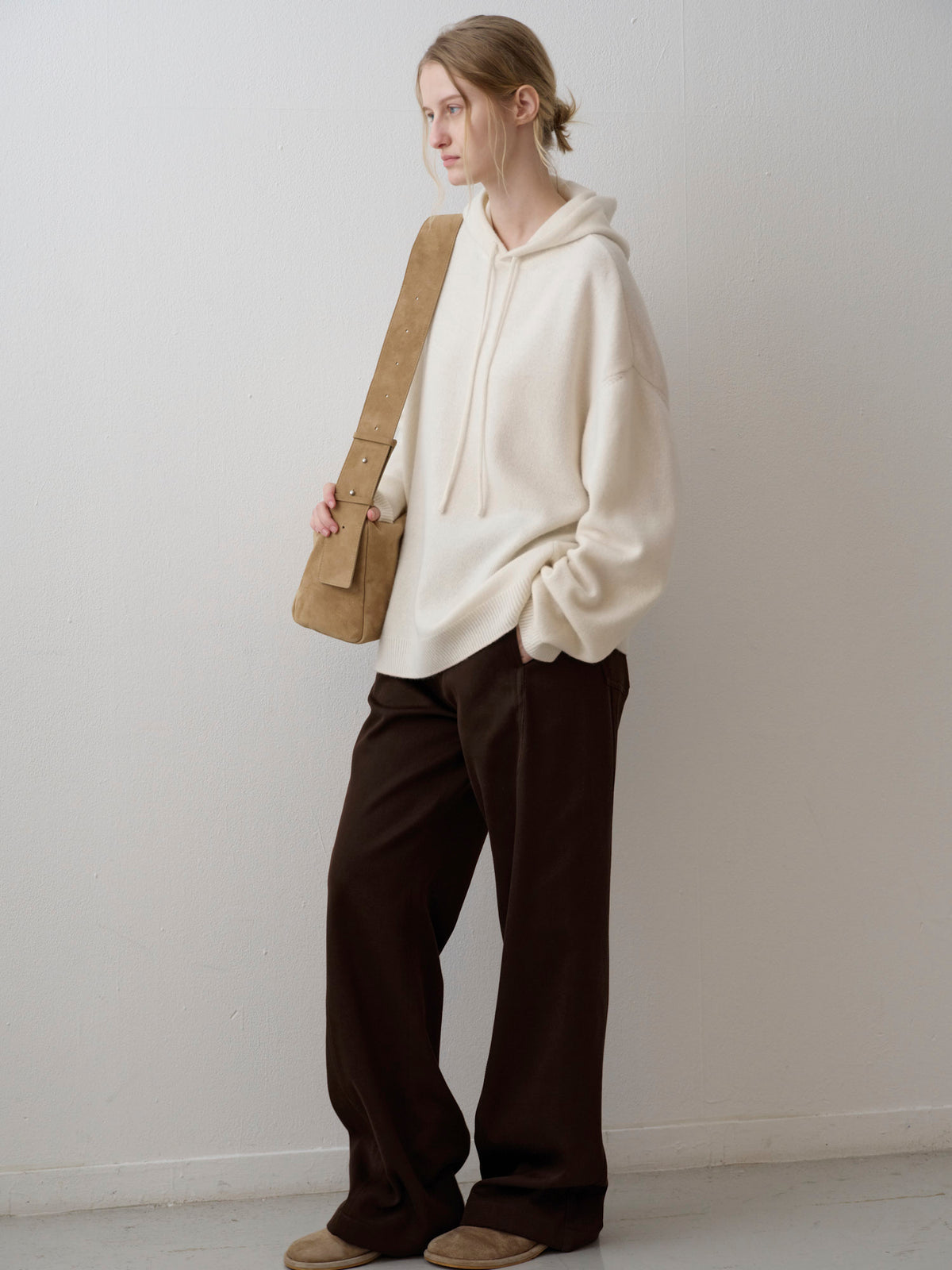 Cashmere Hooded Pullover_ivory