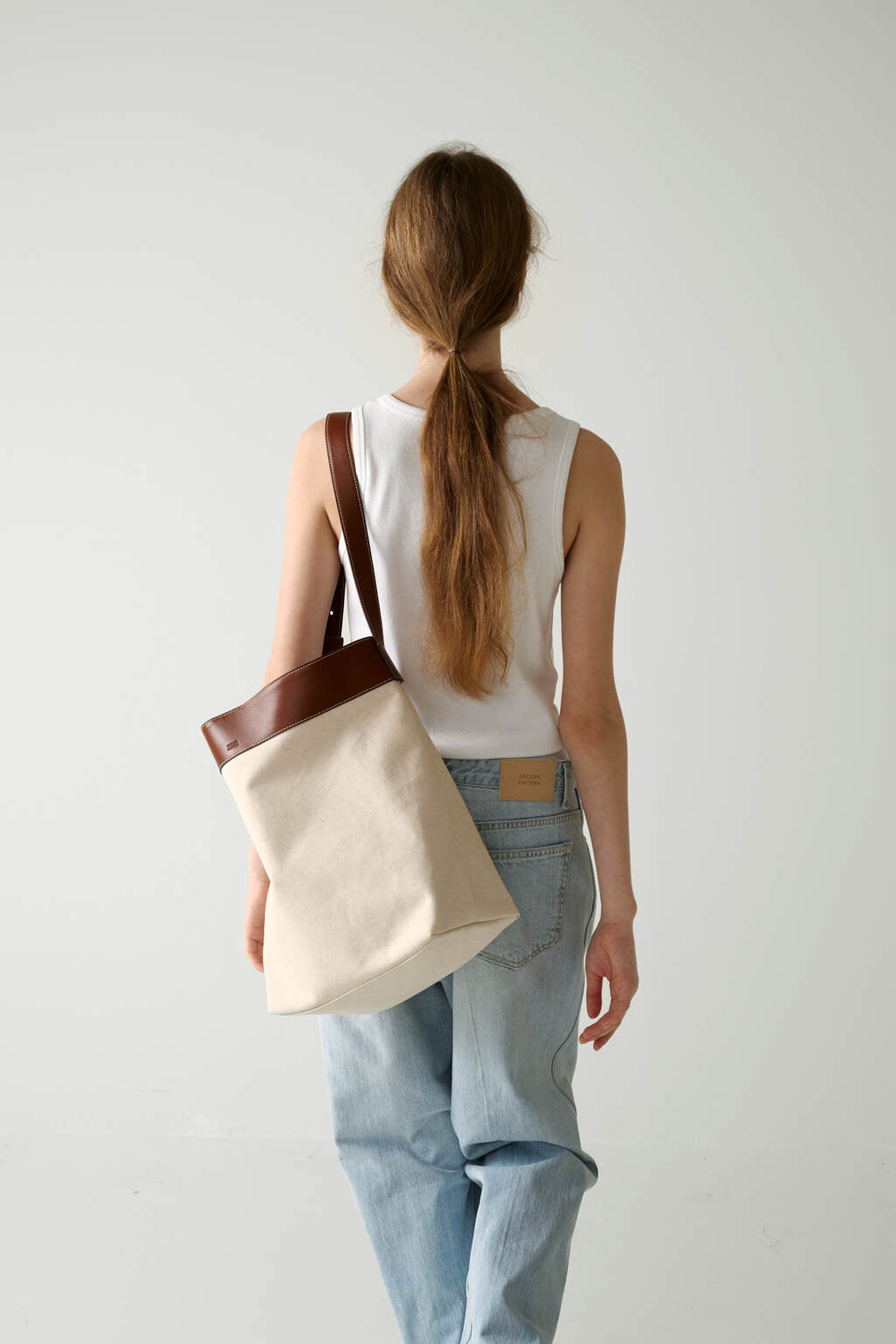 Langres Big Bag_cognac ecru