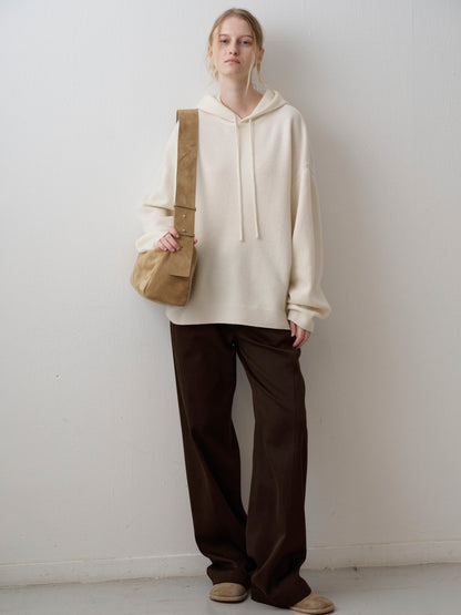 Cashmere Hooded Pullover_ivory