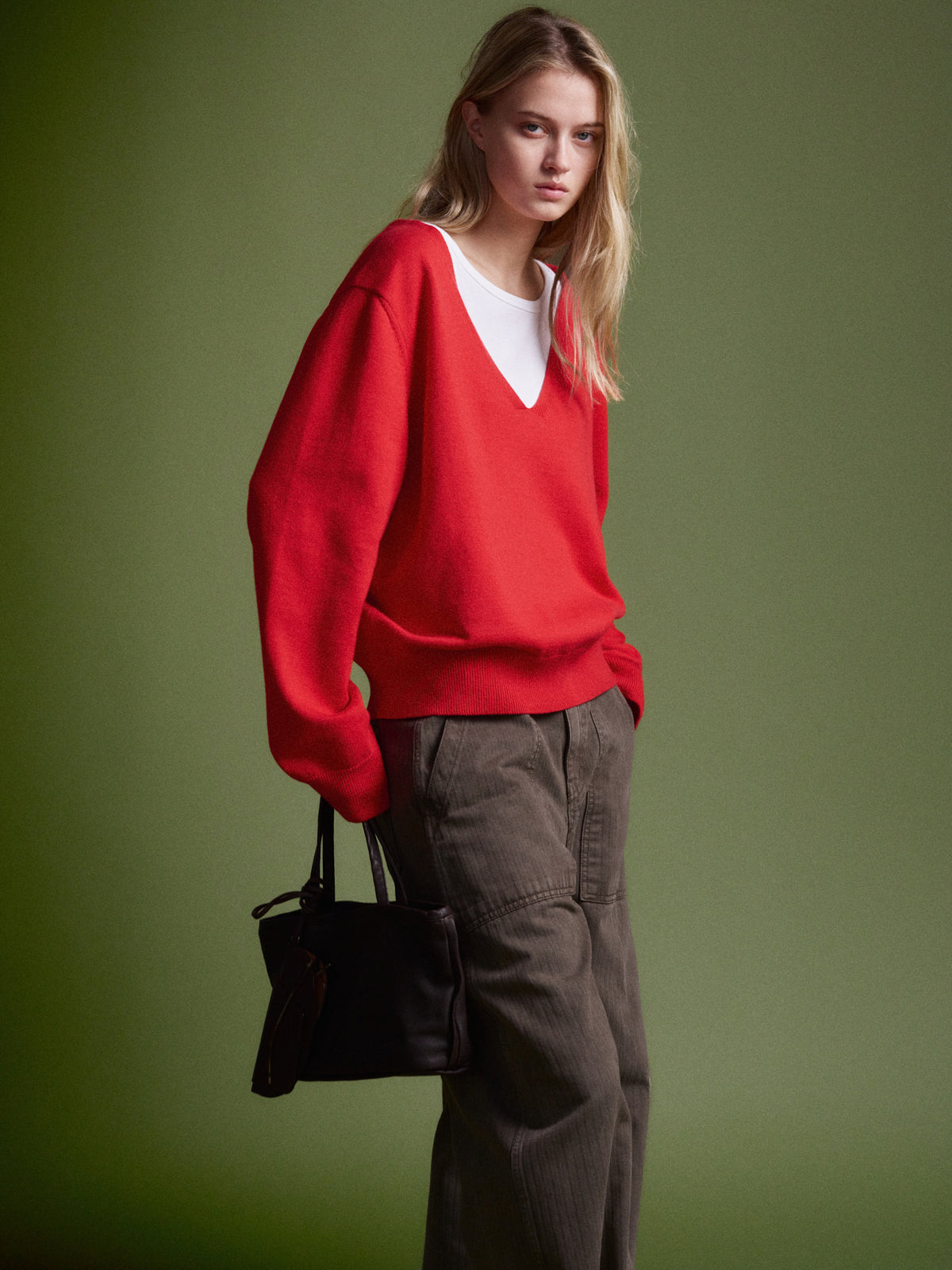 Denim Round Work Pants_khaki